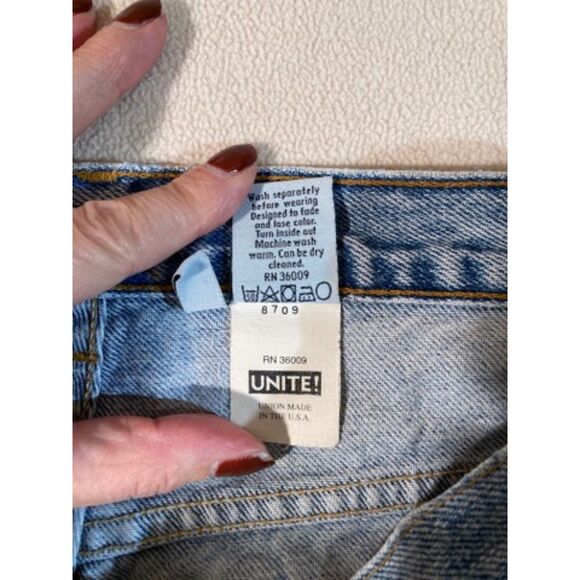 Calvin Klein Jeans Sz 14 Double Stone Wash Vintage 90's Y2K Tapered Leg USA Made - Picture 6 of 16